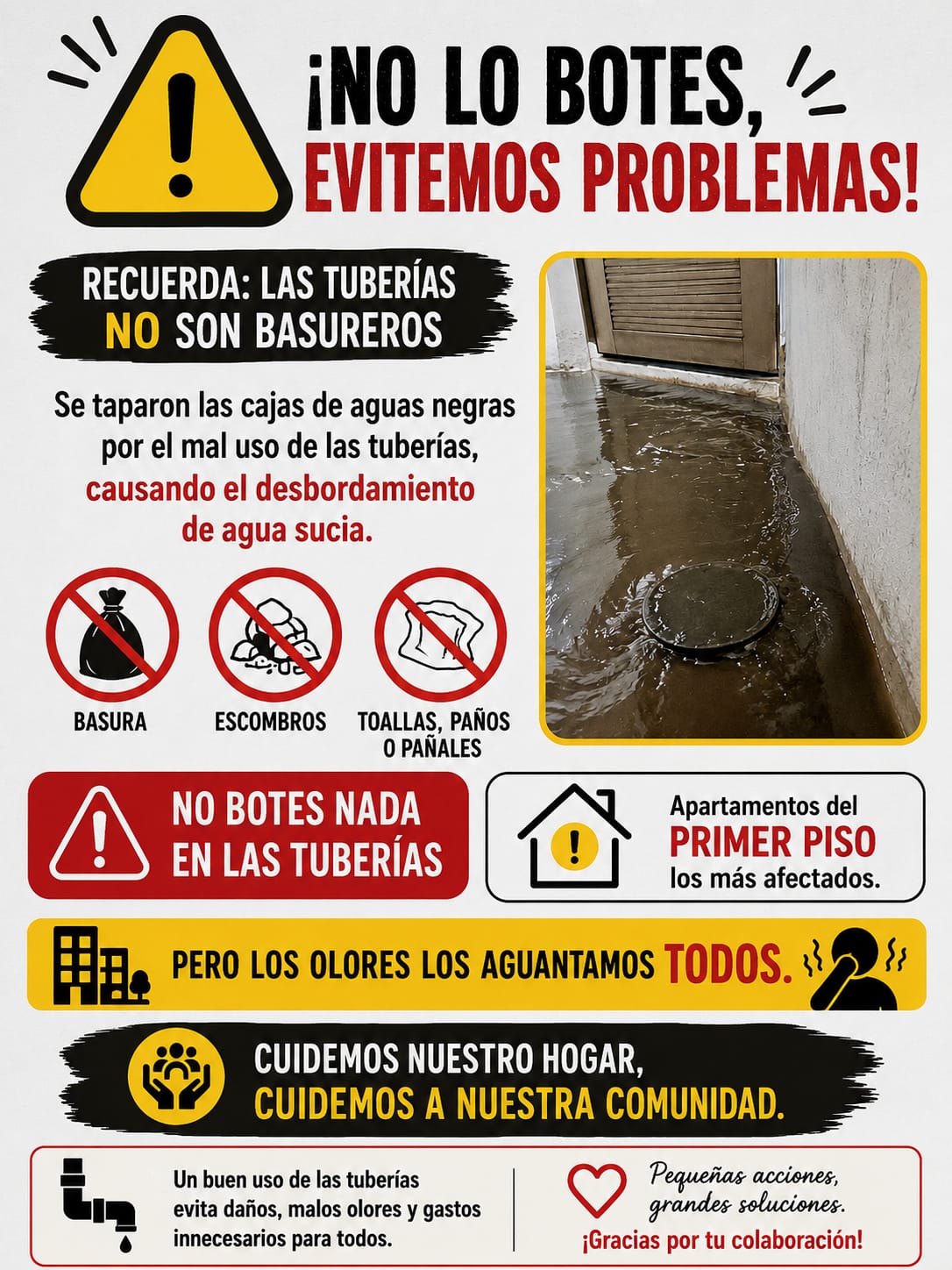 Cuidemos el alcantarillado